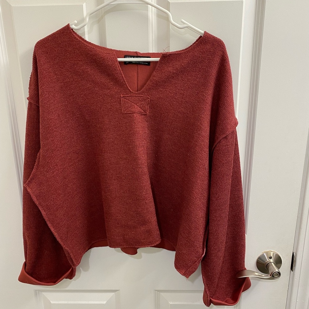 Maroon colored urban outfitters sweater